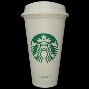 2012 STARBUCKS 16oz REUSABLE COFFEE CUP W/LID - CLASSIC GREEN SIREN LOGO